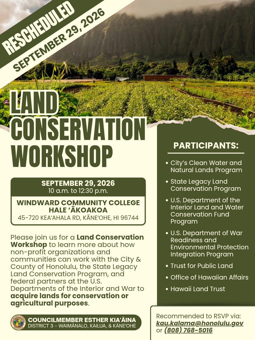 Land Conservation Workshop