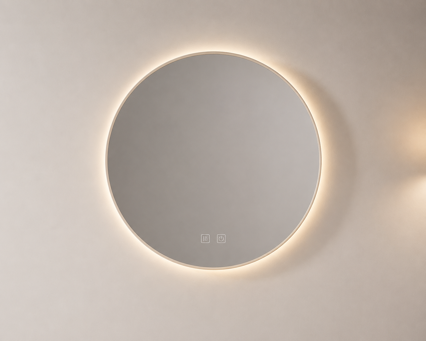 Elegant LED Illuminated Circle Mirror