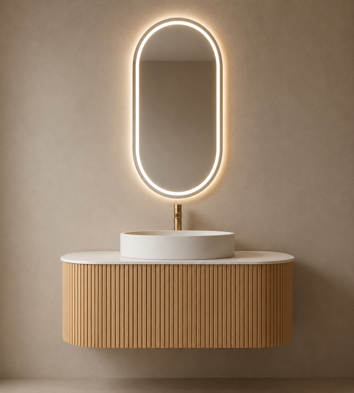 Floating Minimalist Single Drawer Vanity