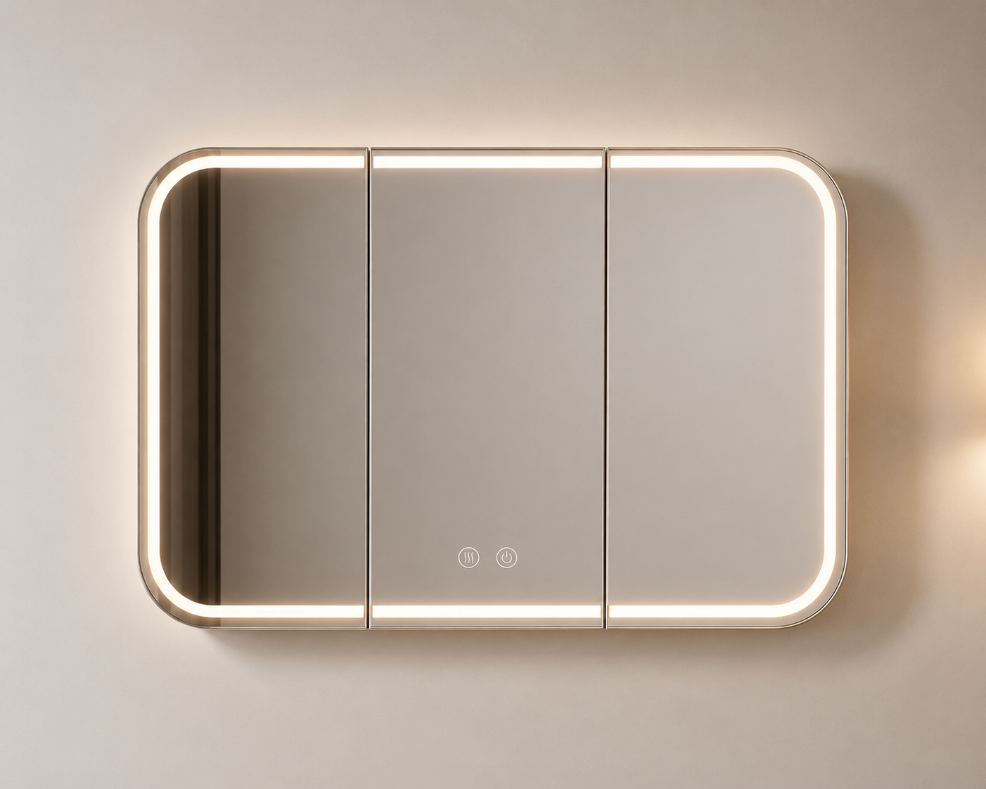 Illuminated Mirrored Shaving Cabinet