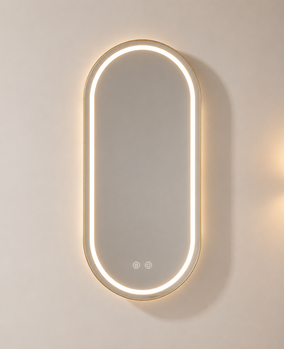 Illuminated Oval Mirror