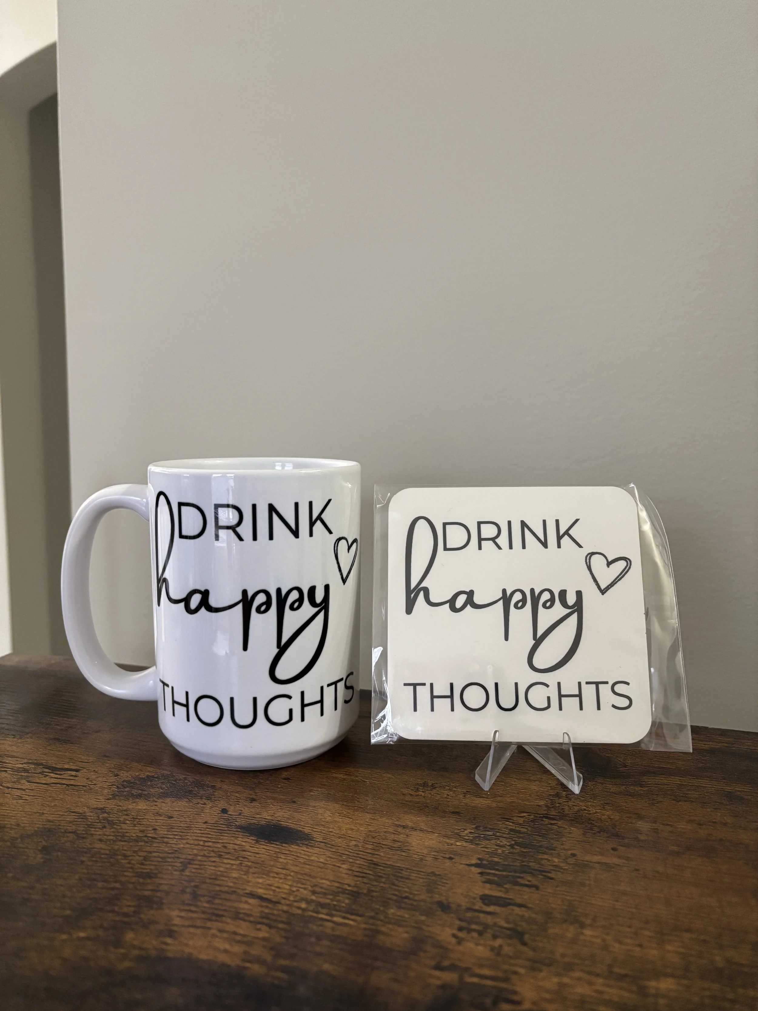 Happy Thoughts Set (B&W-Square)