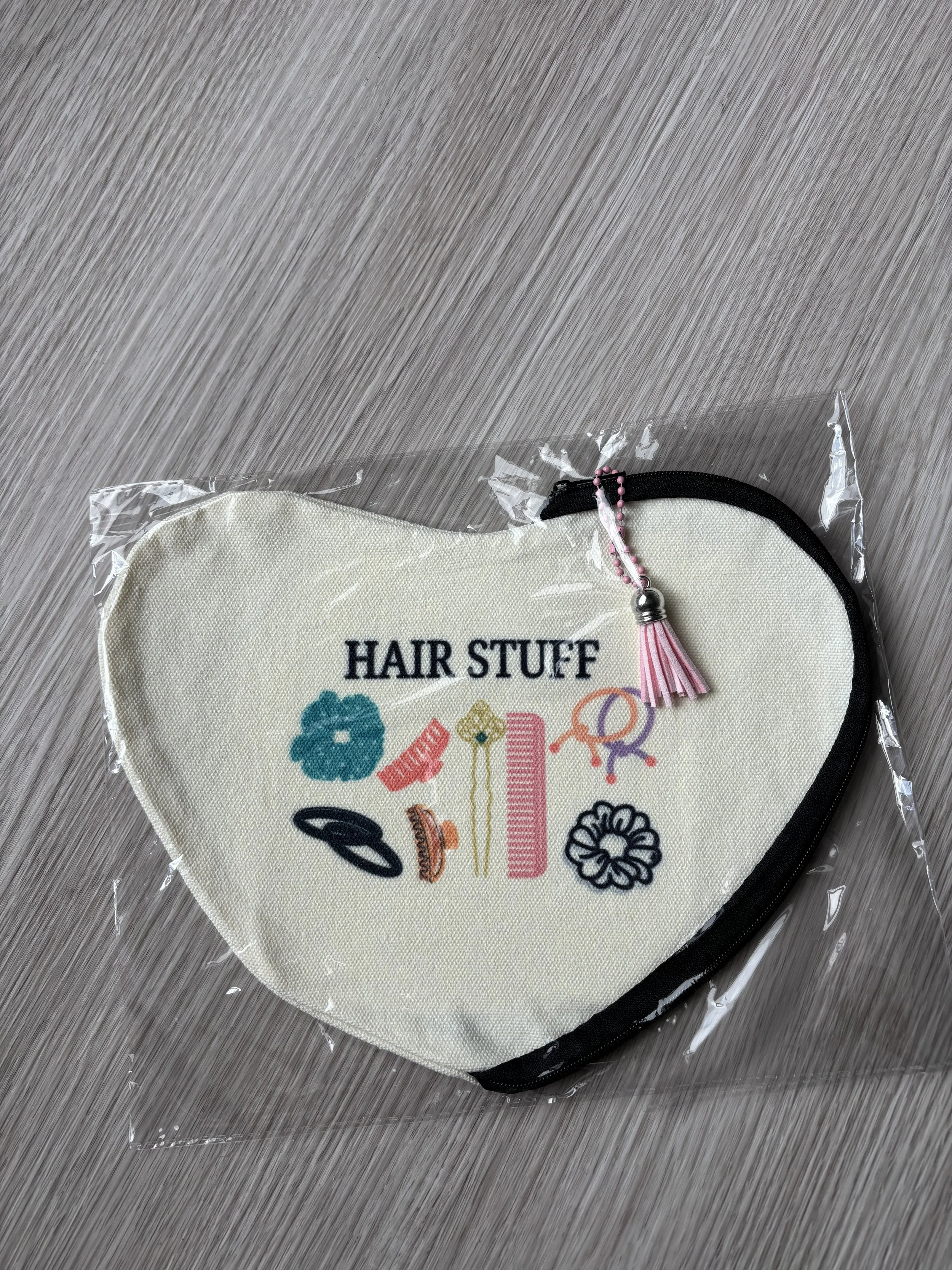 Heart Hair Stuff Pouch