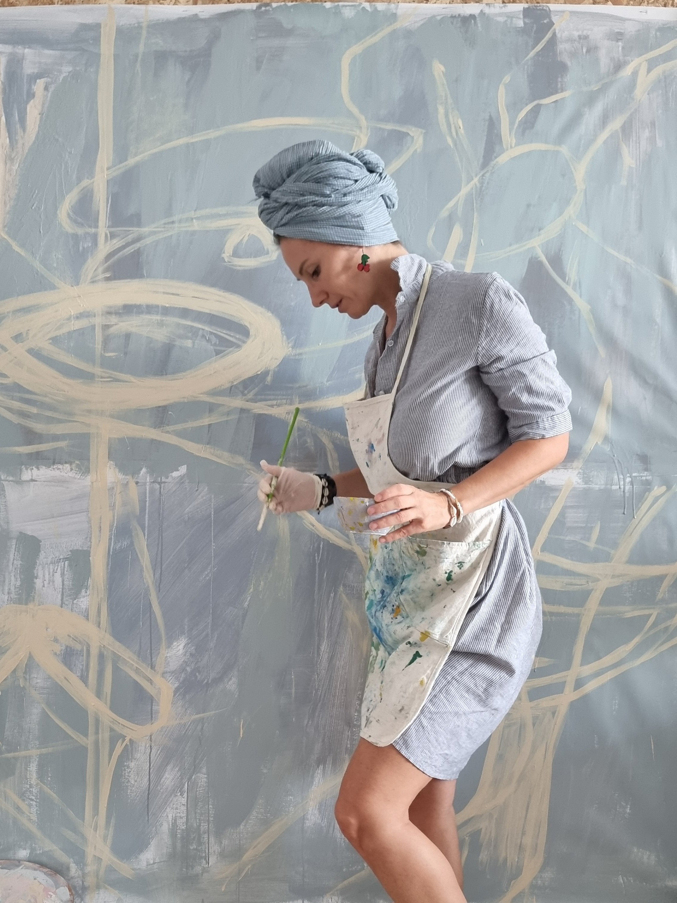 senekar tamara fine art contemporary mural big scale art