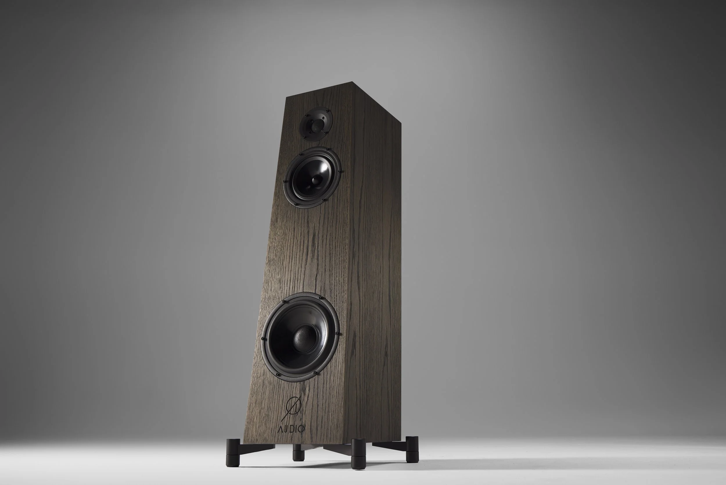 The Ø Audio Frigg 02 loudspeaker in walnut