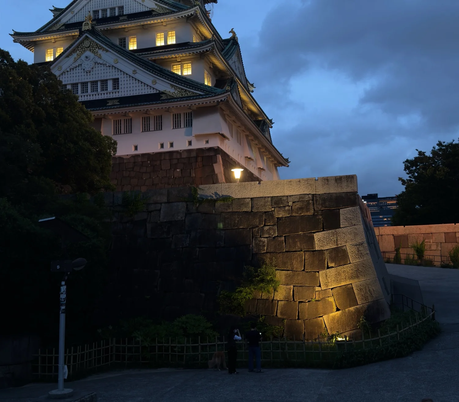 Osaka Castle during our family trip