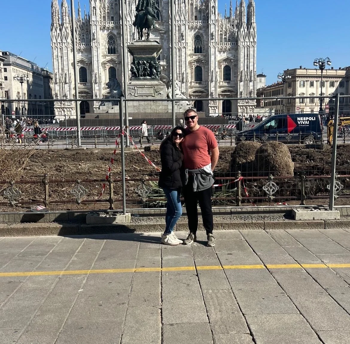 Our family at the Milan Duomo