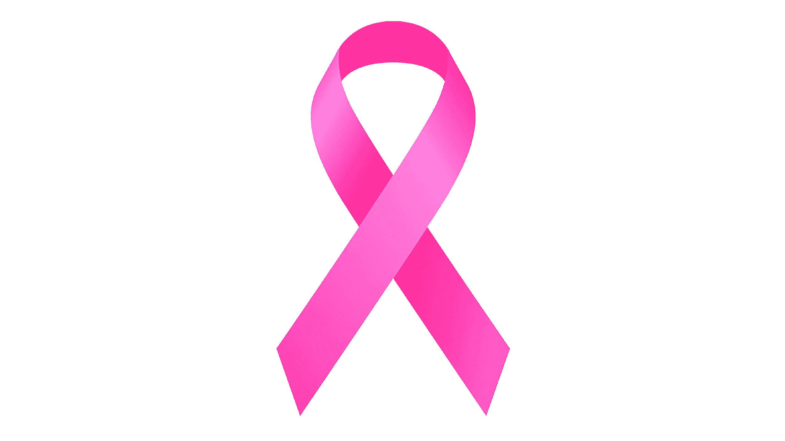 Pink awareness ribbon symbolizing support for breast cancer awareness.