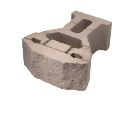 Moldura de concreto en forma de silla