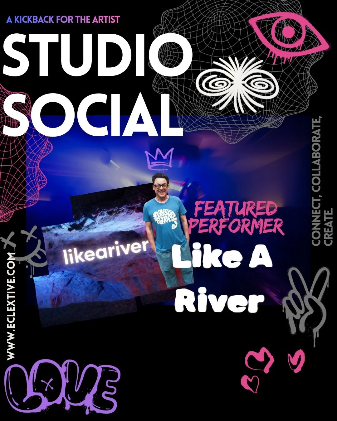 🌊Last but certainly not least, Like A River!

@likeariver is officially pulling up to Studio Social! 🎶

We&rsquo;re bringing different artists, different sounds, and different creative worlds into one room and Like A River is kicking things off!

C