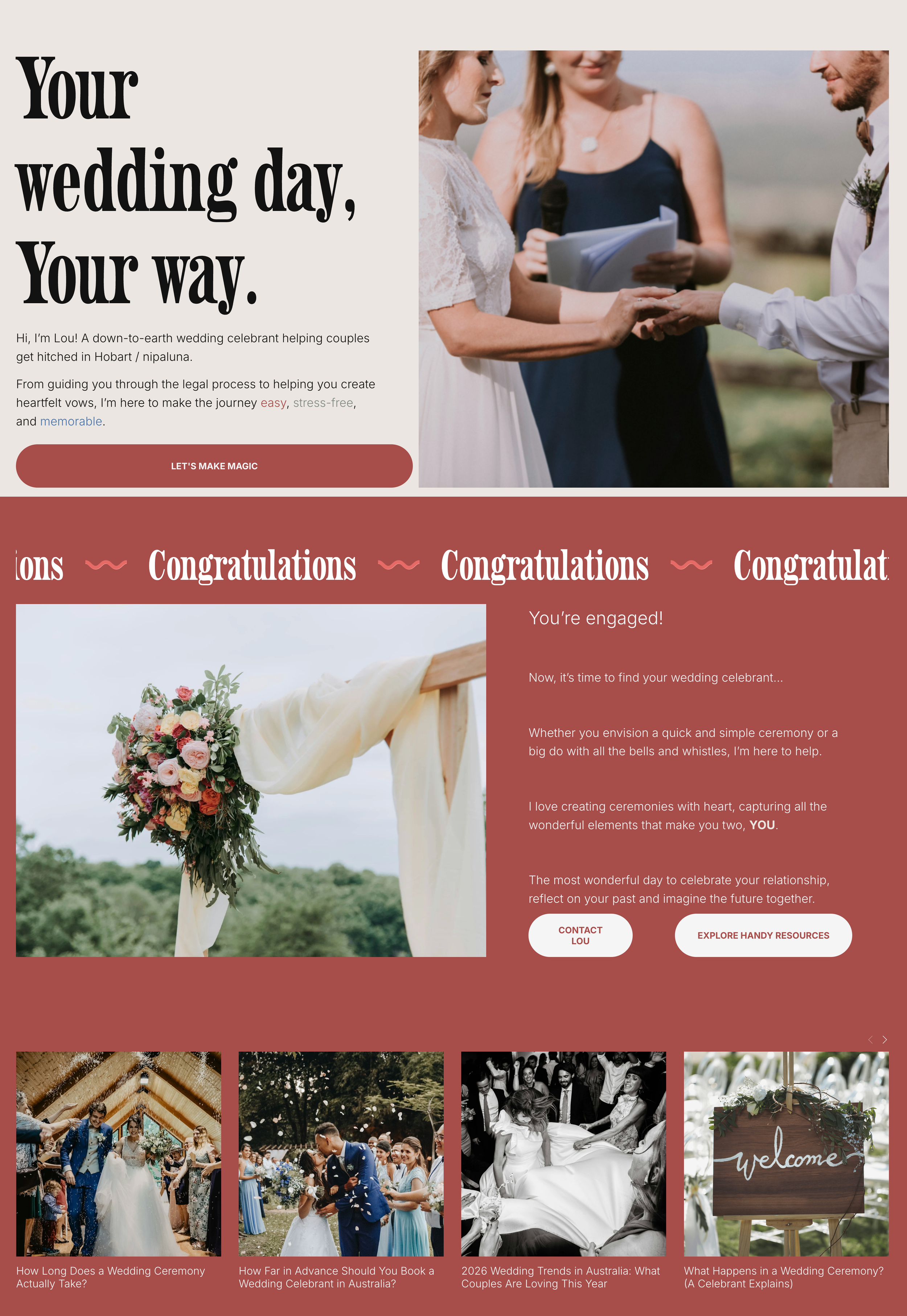 Wed By Lou Celebrant