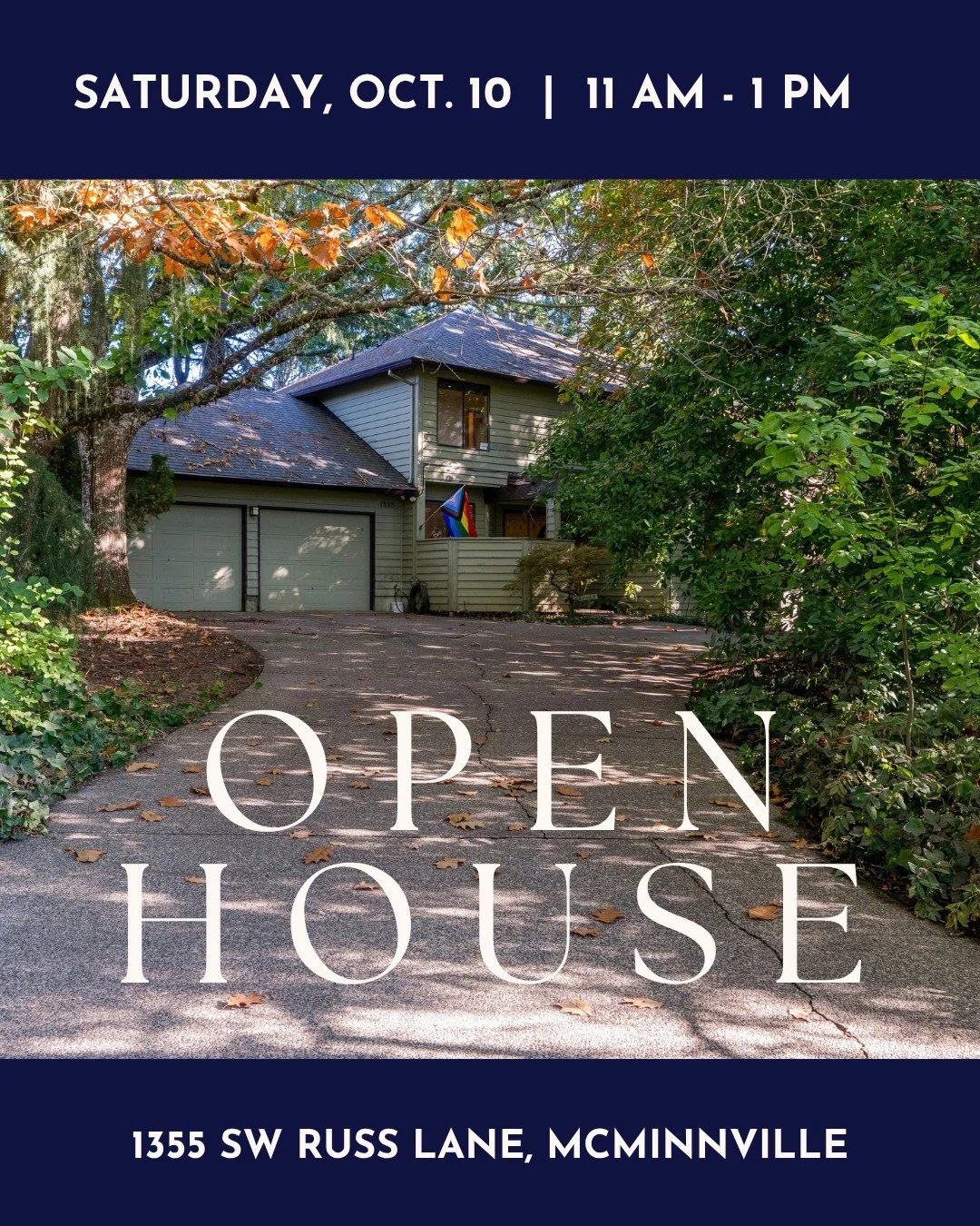 📅OPEN HOUSE | Saturday, Oct 10th, 11am-1pm
🌳 1355 SW Russ Lane, McMinnville, OR 97128 

Set in a beautiful park-like setting, this inviting, custom McMinnville home offers spacious living and thoughtful design. Roomy enough for dual living. Beautif
