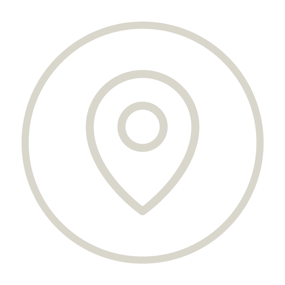 Hire Equipment Machine Western Australia South West WA - Icon of a location pin inside a circle, indicating a geolocation or map marker.