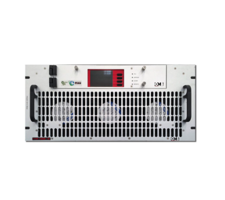 Electronic rack-mounted device with ventilation grille, digital display, and control buttons.