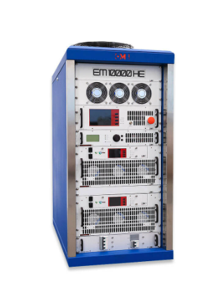 Industrial equipment cabinet with various electronic and mechanical components.