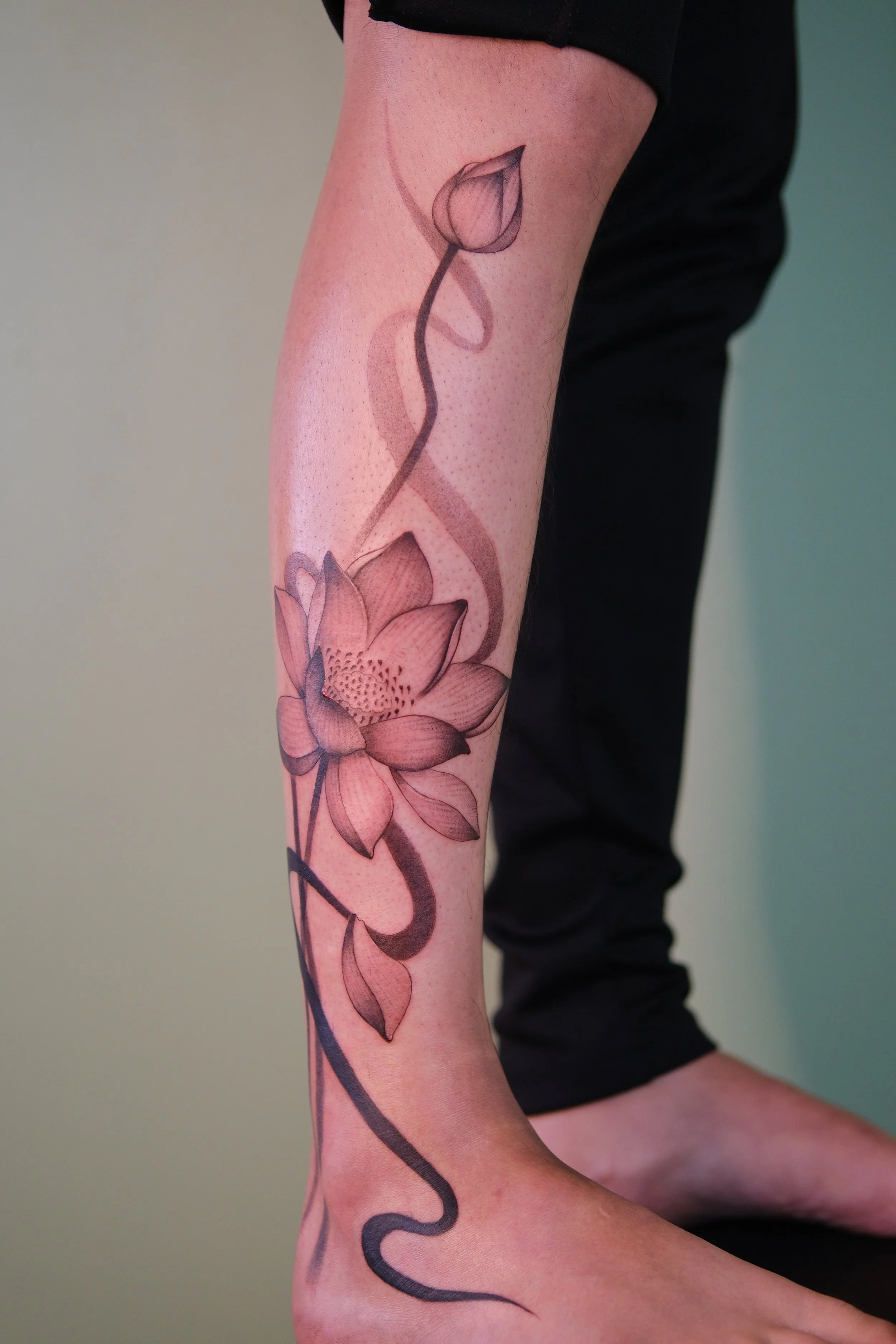 Flash illustrative lotus lower leg panel