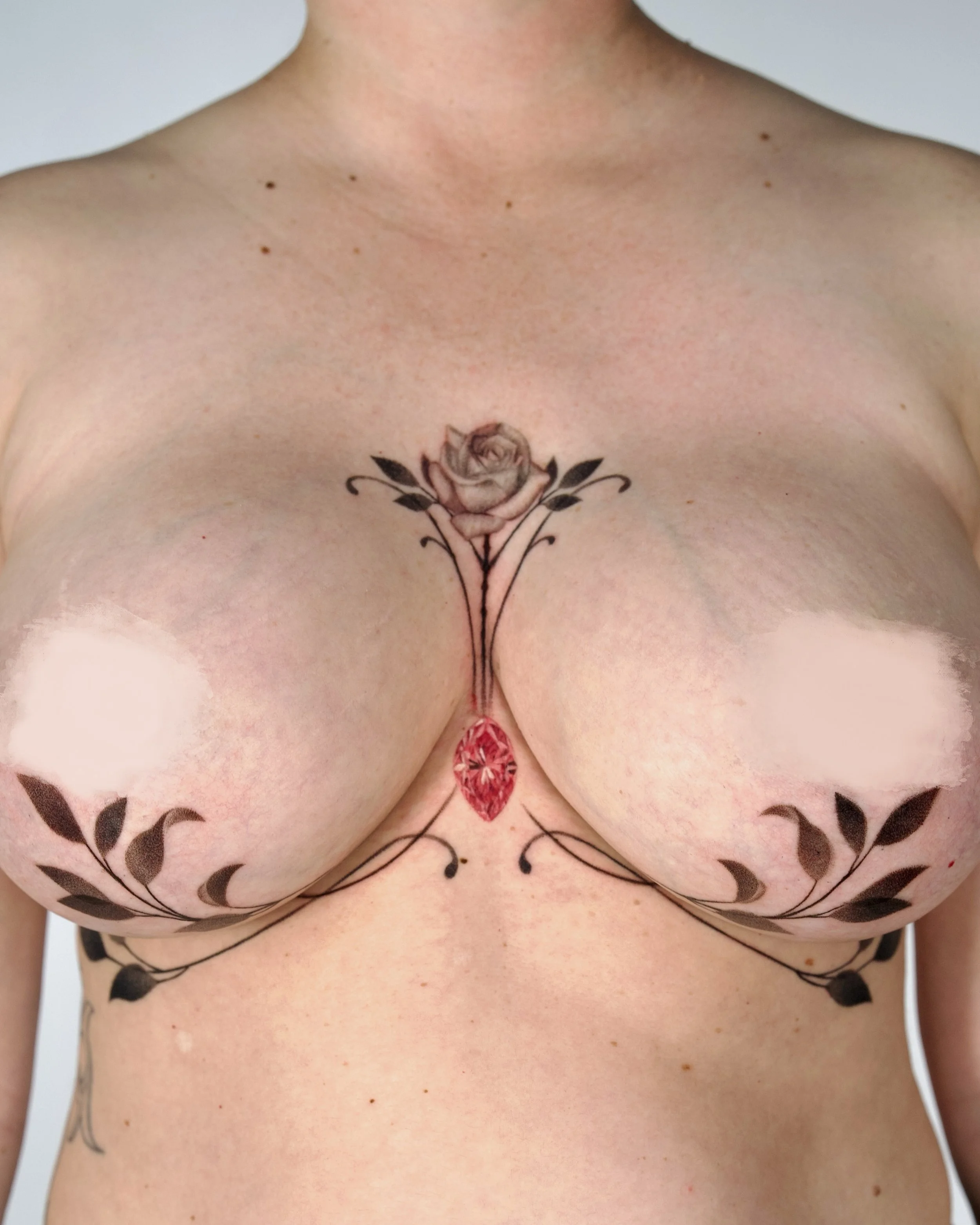 Custom scar coverup, 2 sessions