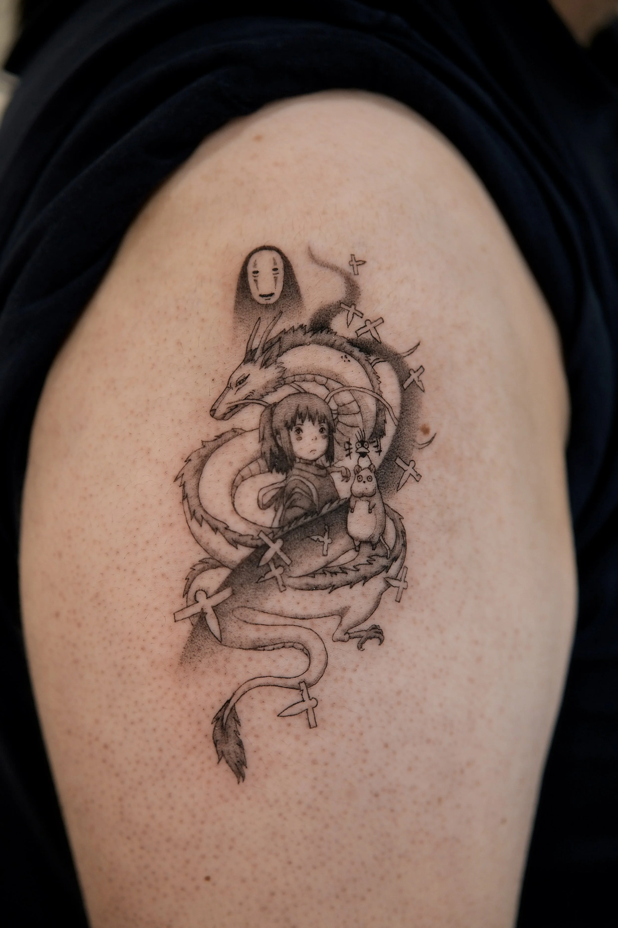 Custom illustrative "Spirited Away" 