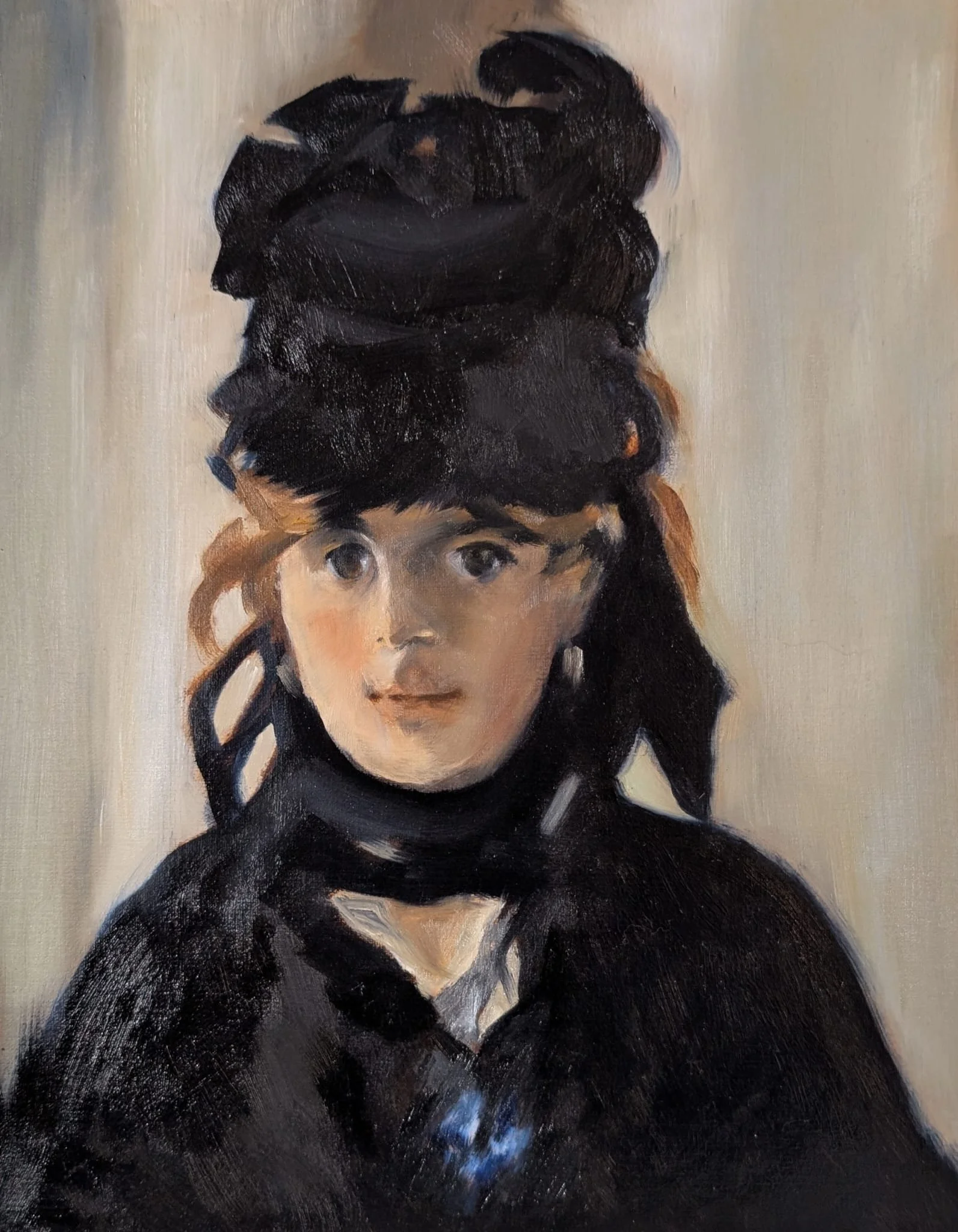 Study of "Berthe Morisot with a Bouquet of Violets", Édouard Manet, 1872