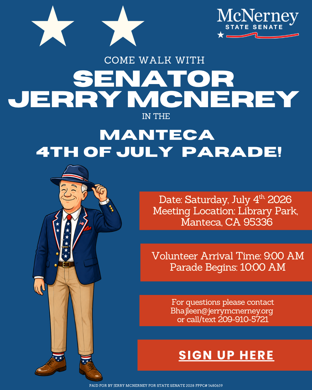 Manteca 4th of July Parade with Senator Jerry McNerney
