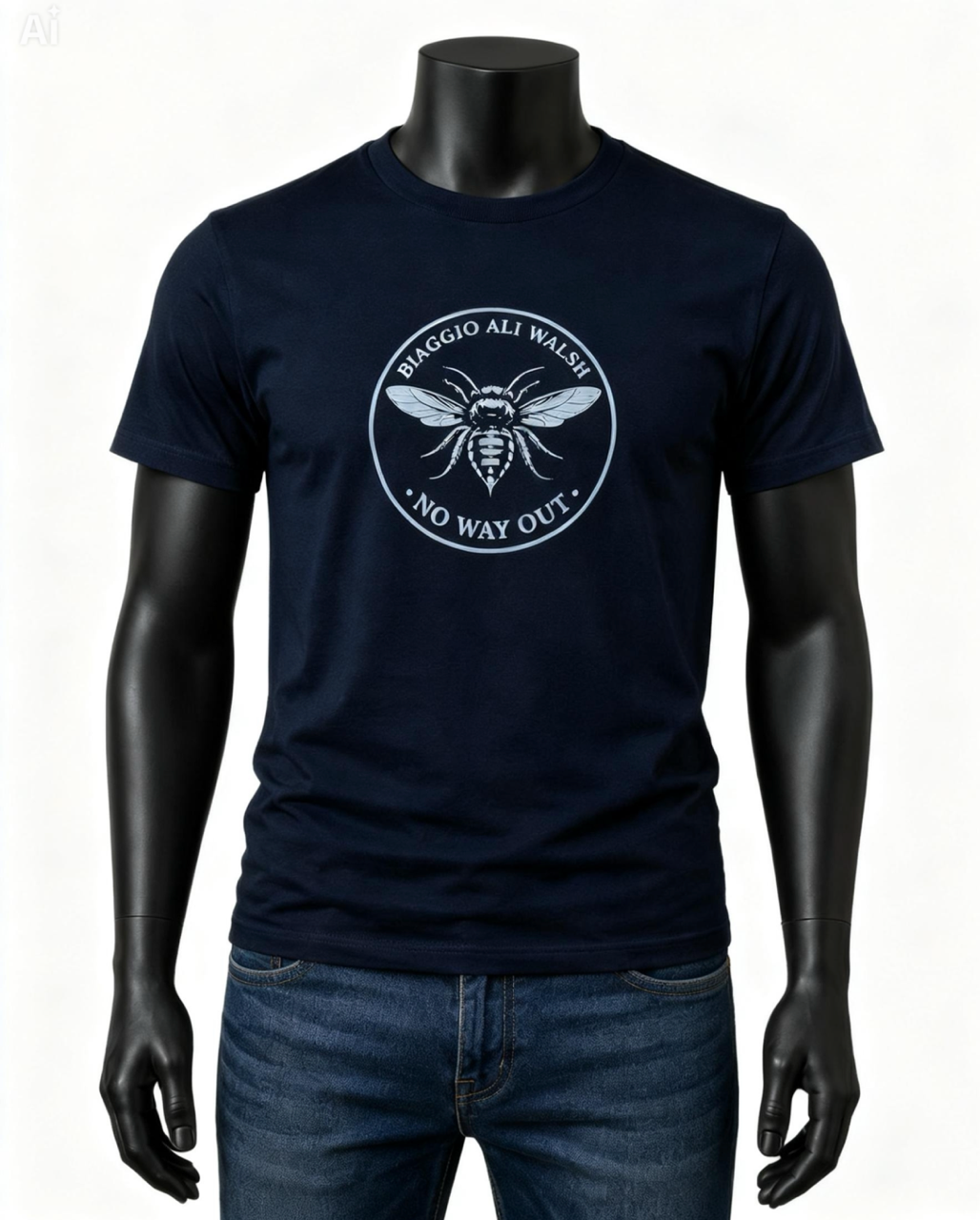 NO WAY OUT BLACK SPORTS TEE