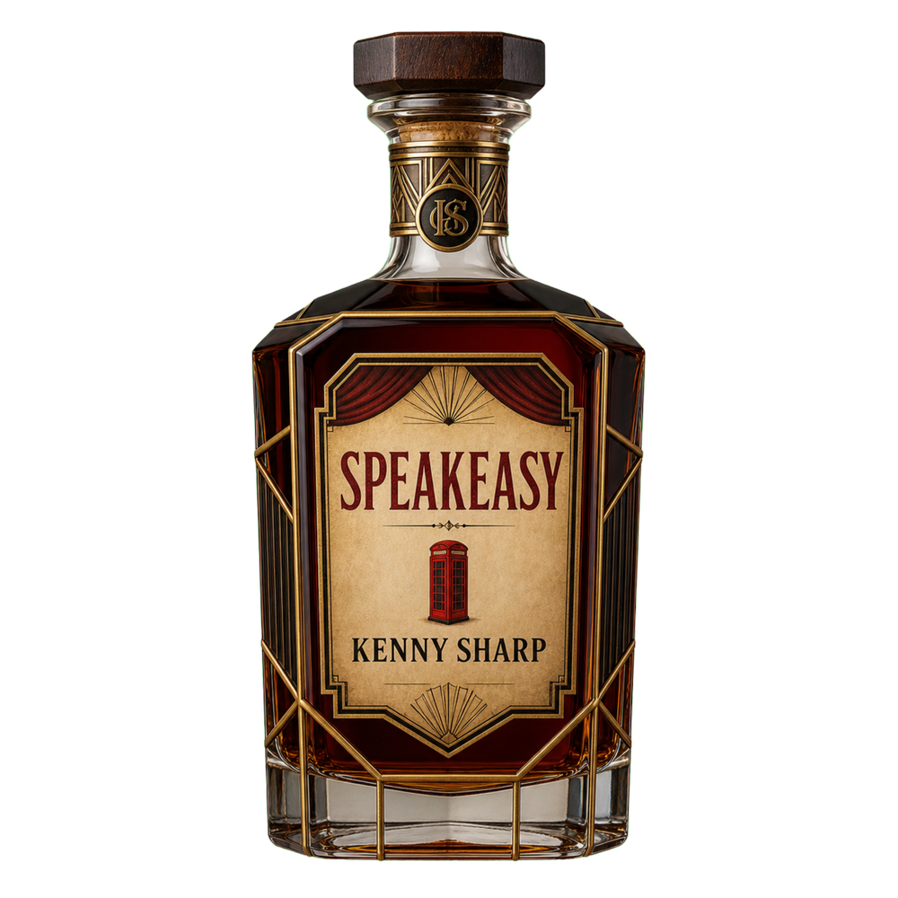 Speakeasy bottle artwork
