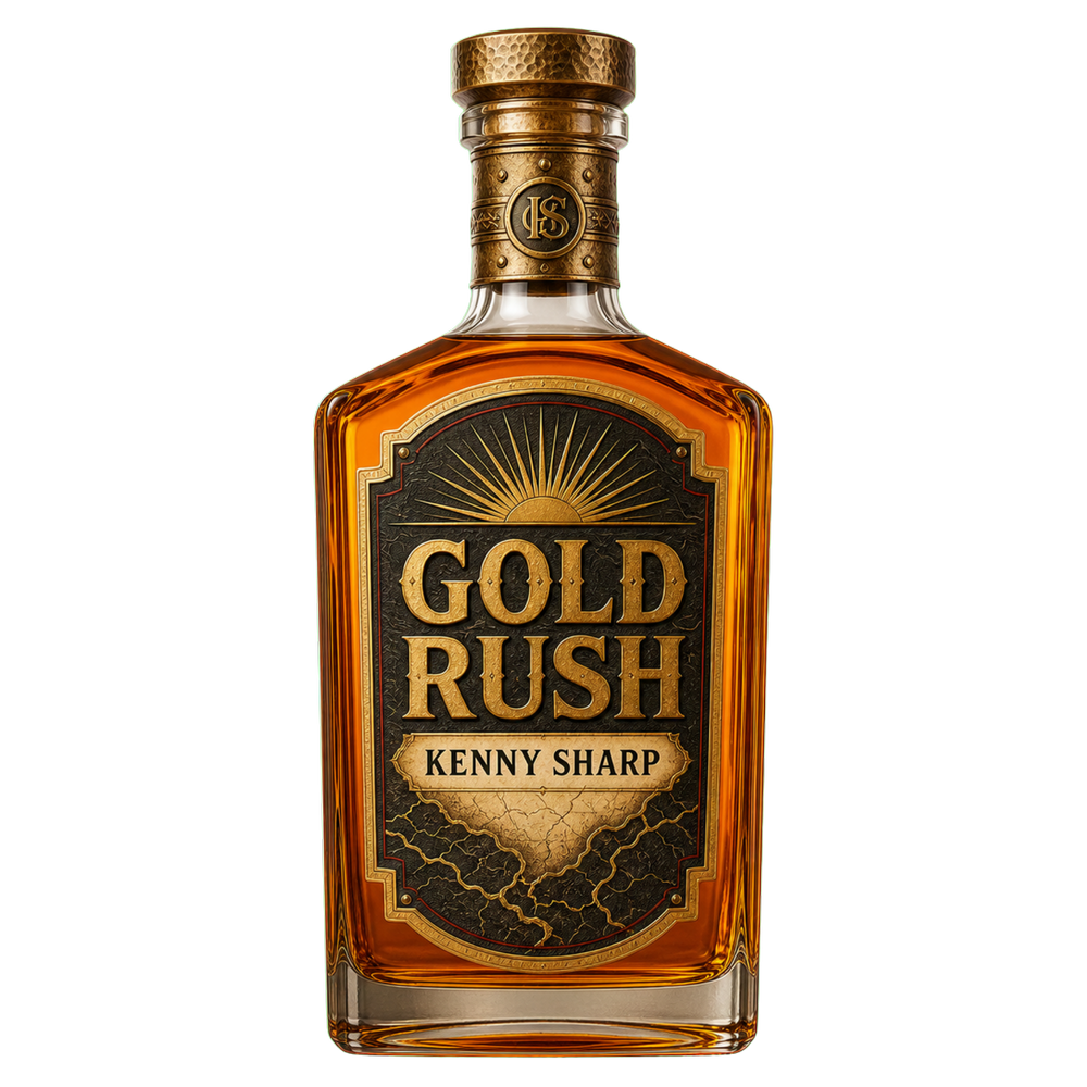 Gold Rush bottle artwork