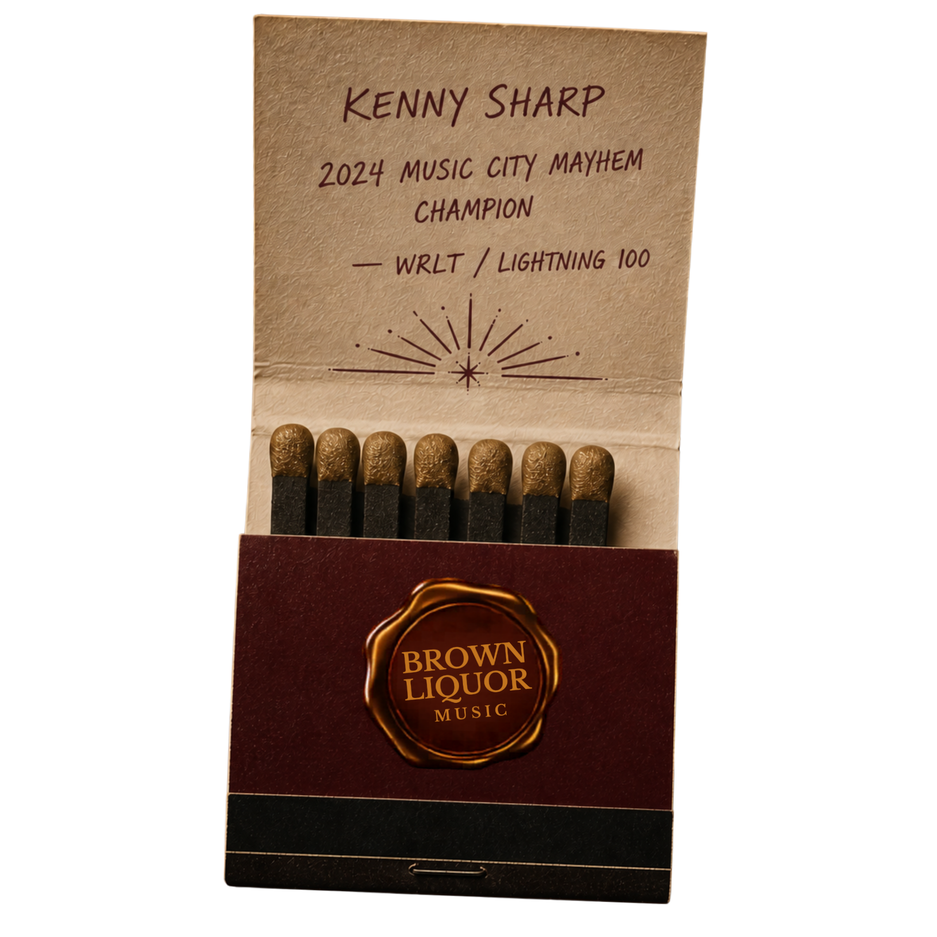 Packaging of Brown Crown Liquor, featuring dark red and gold colors and a star emblem.