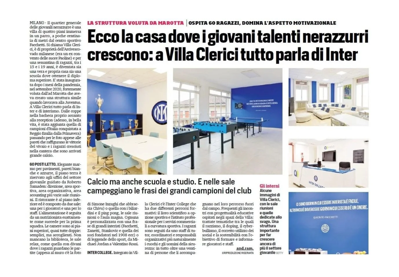 Corriere dello Sport - Casa Inter