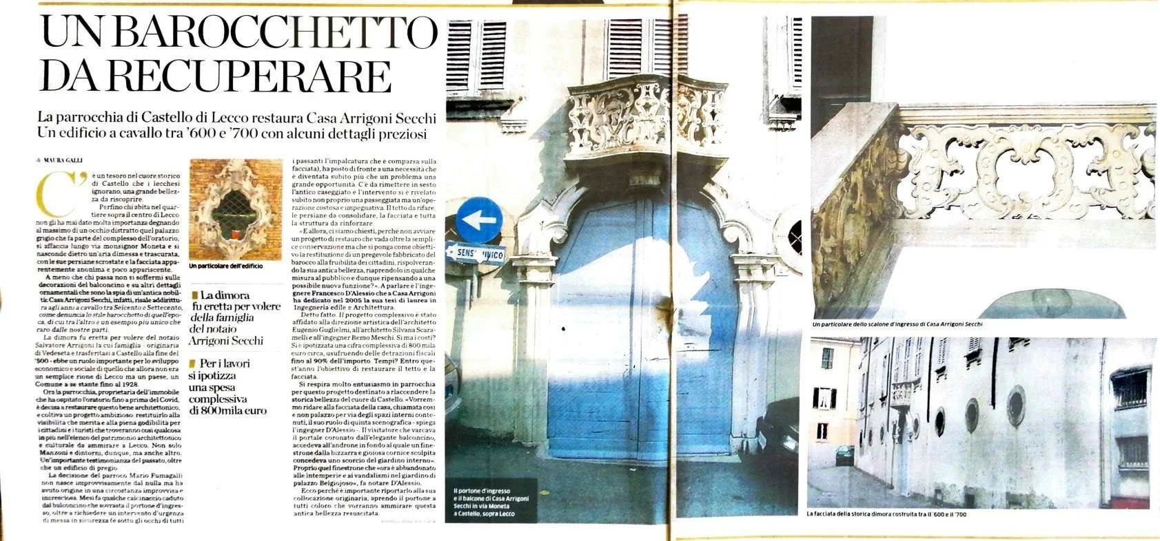 Restauro Casa Arrigoni Secchi Lecco