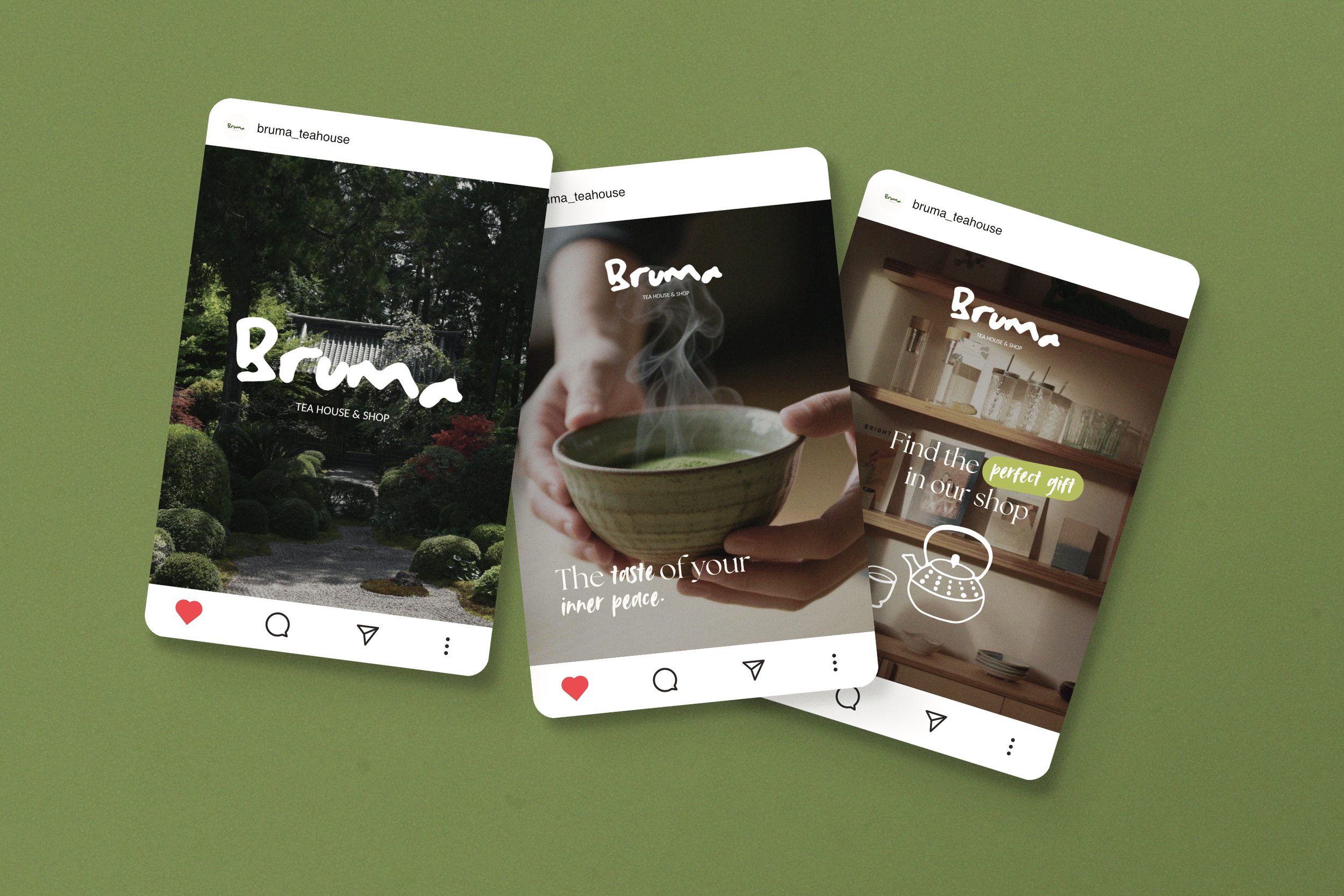 bruma tea room ed E-commerce post Instagram