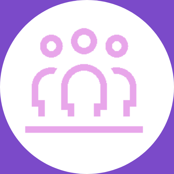People-first business icon representing collaboration, respect, teamwork, and employee growth.