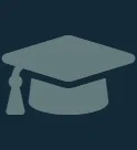 Silhouette of a graduation cap