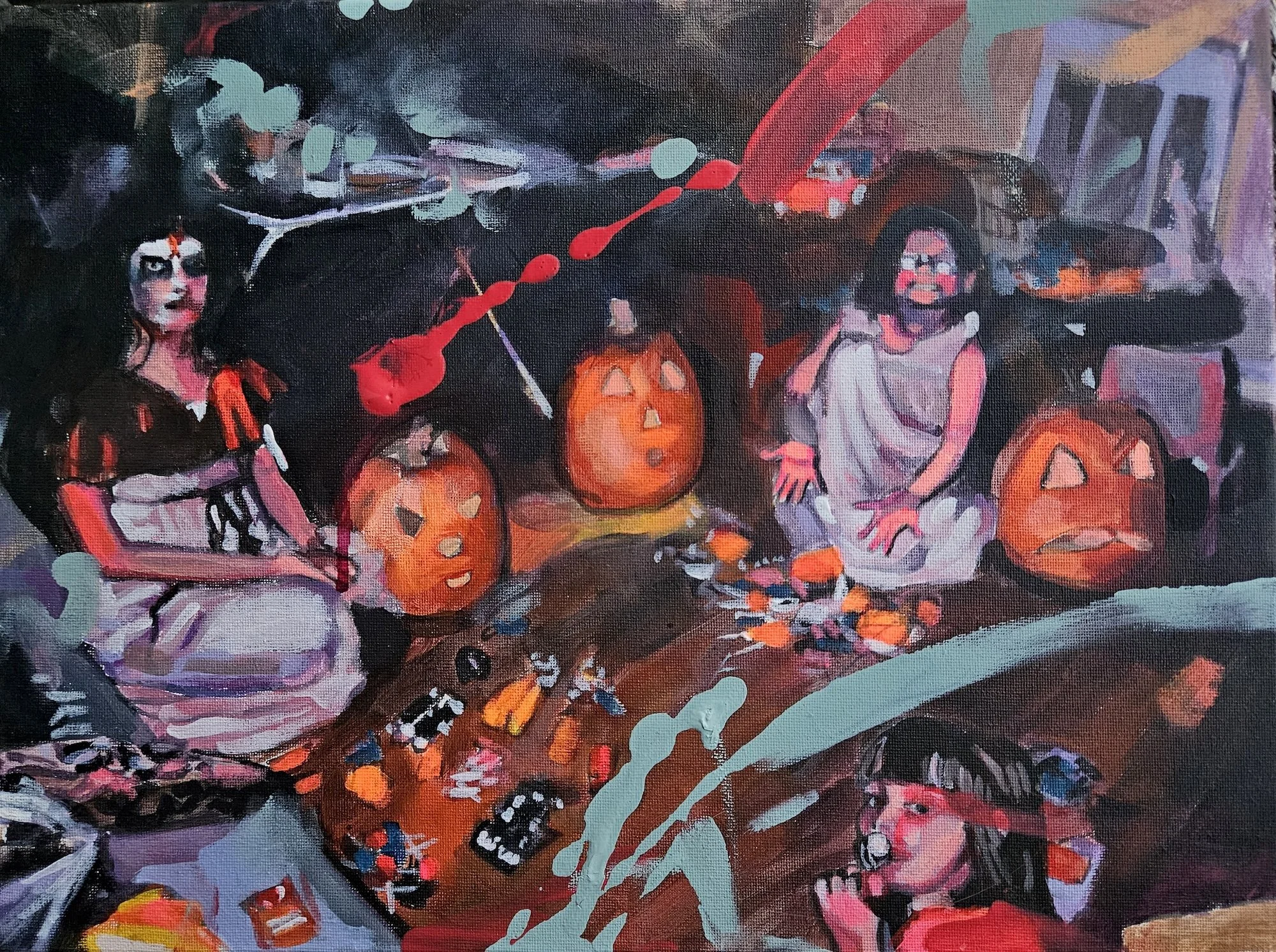 Candy Trade, 2026, acrylic on canvas, 30 x 40 cm