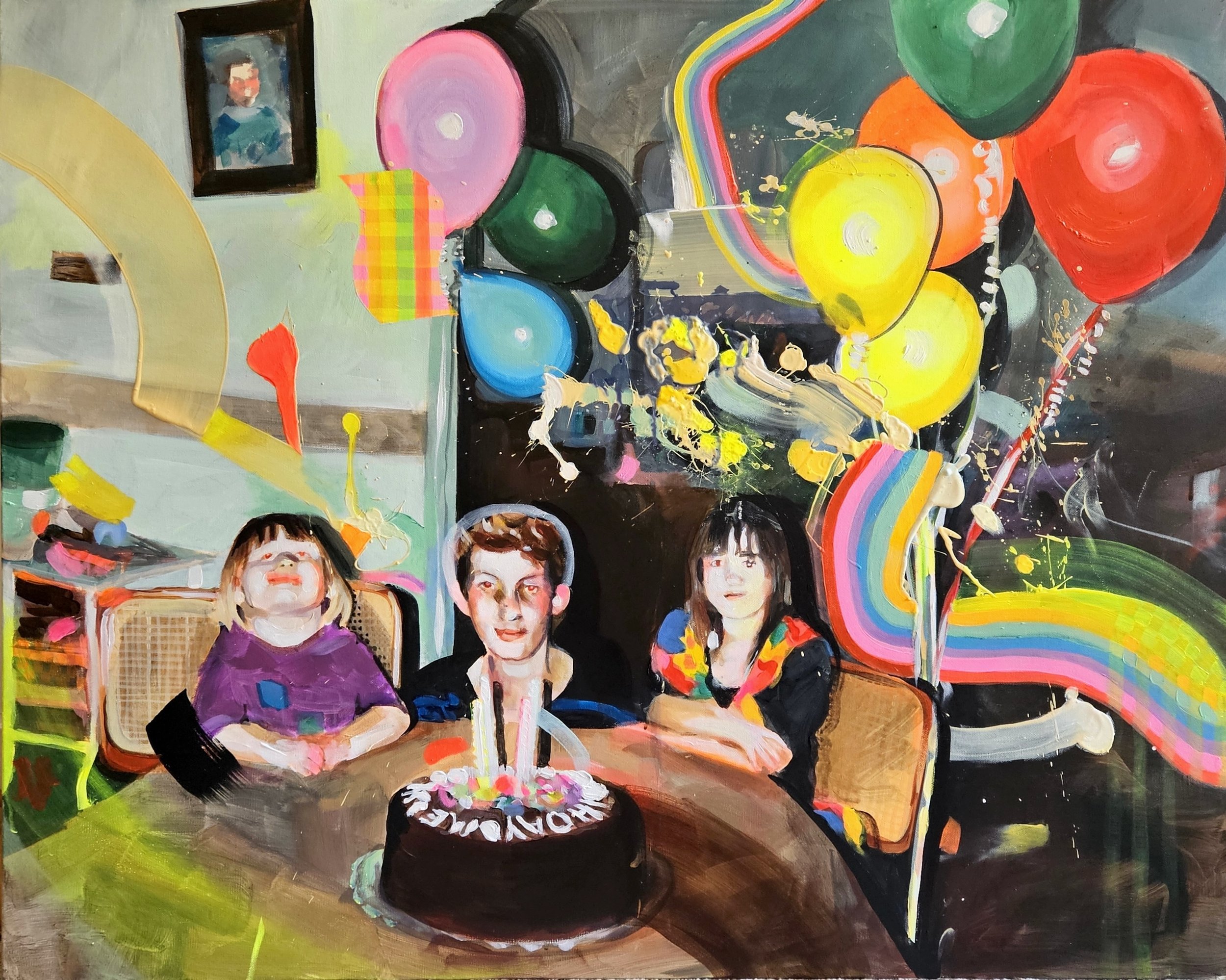 Winchester, 2026, acrylic and resin on canvas, 80 x 100 cm