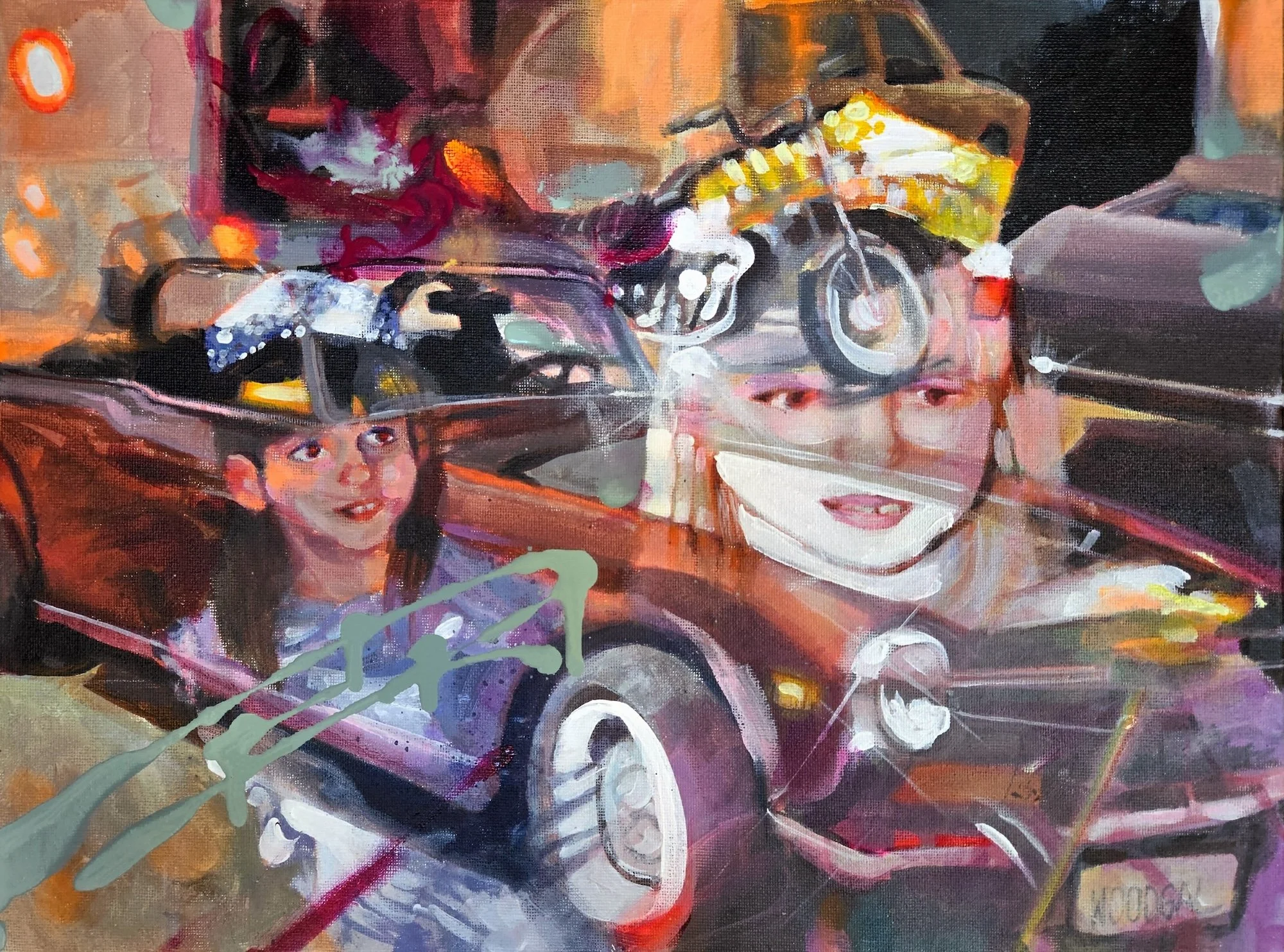 Starburst, 2026, acrylic on canvas, 30 x 40 cm