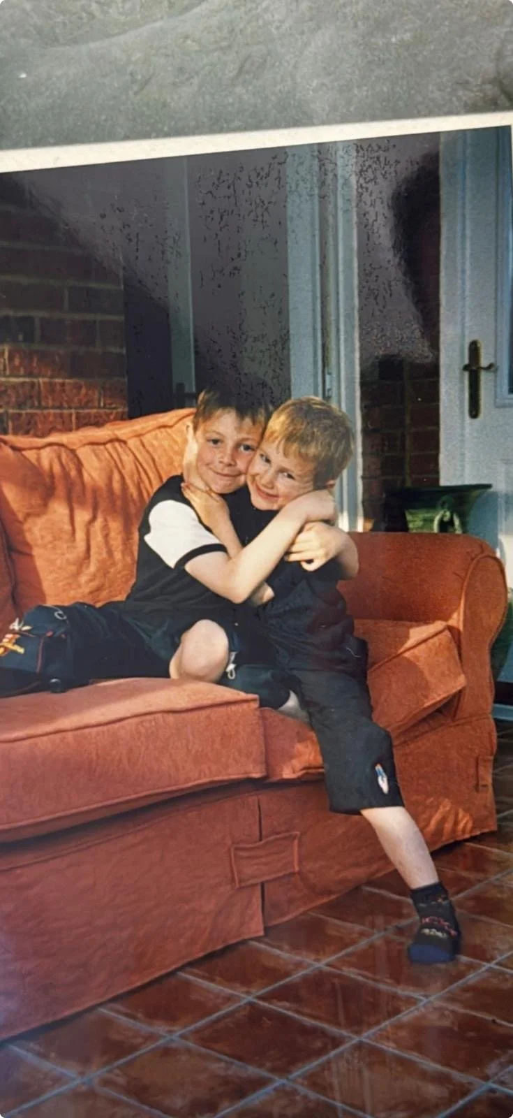 Two brothers, Jack and Luke as kids that would go on to create the business Thatziki together.