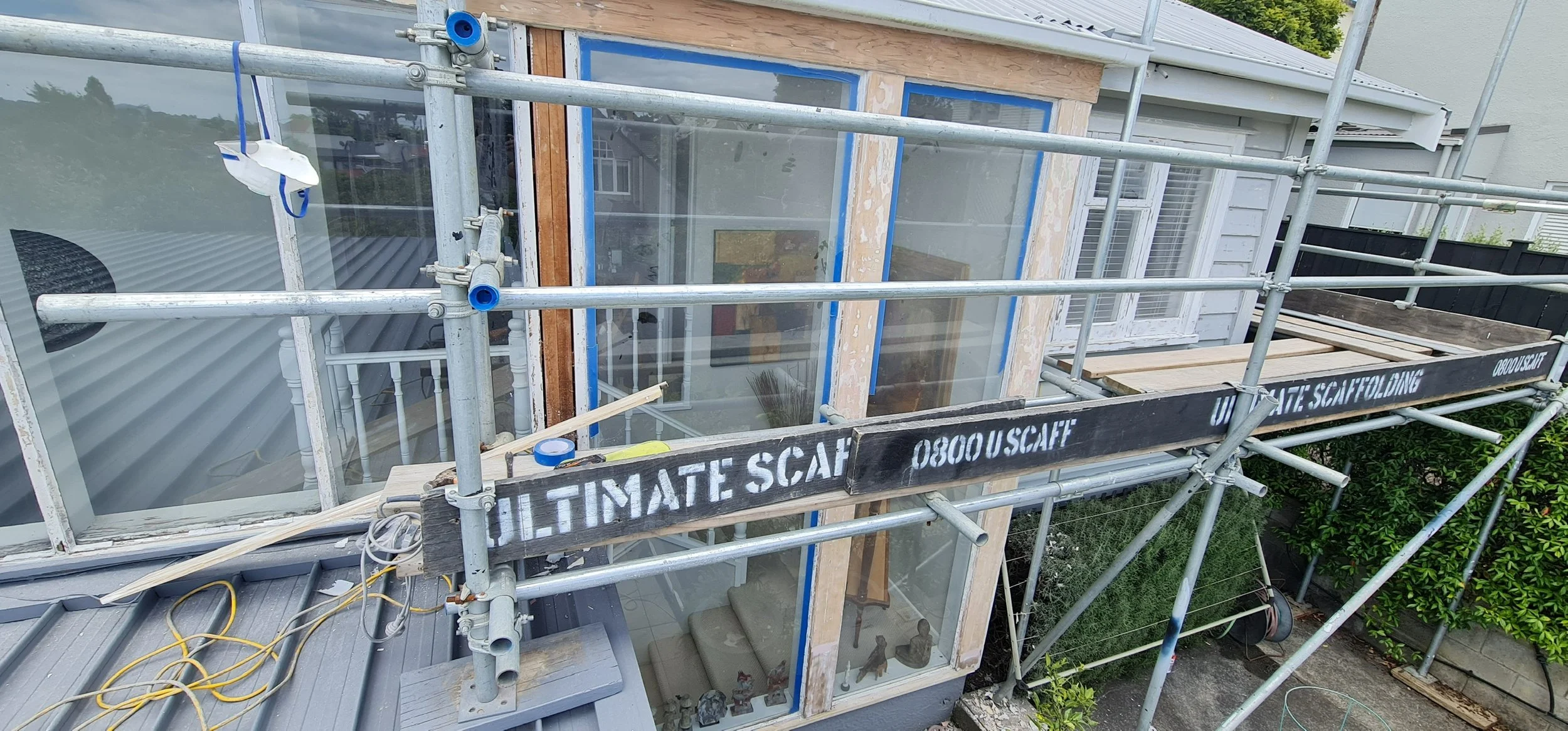 Timber repairs and surface preparation before painting