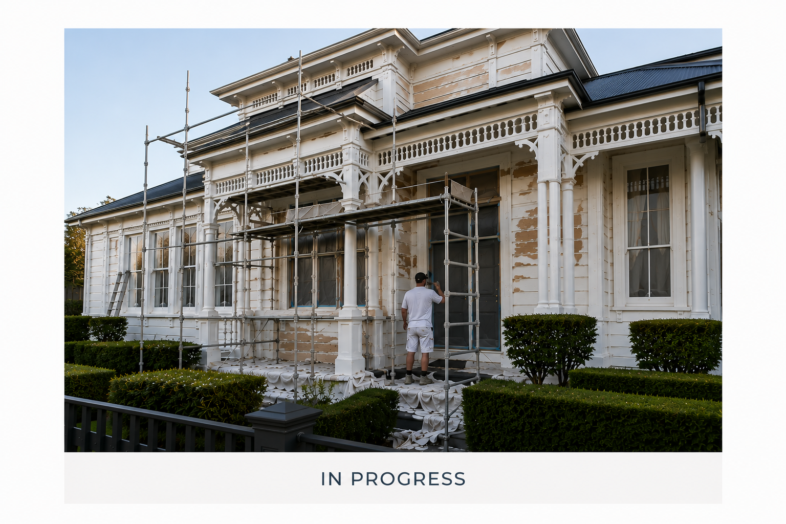 Heritage home before exterior restoration in St Mary's