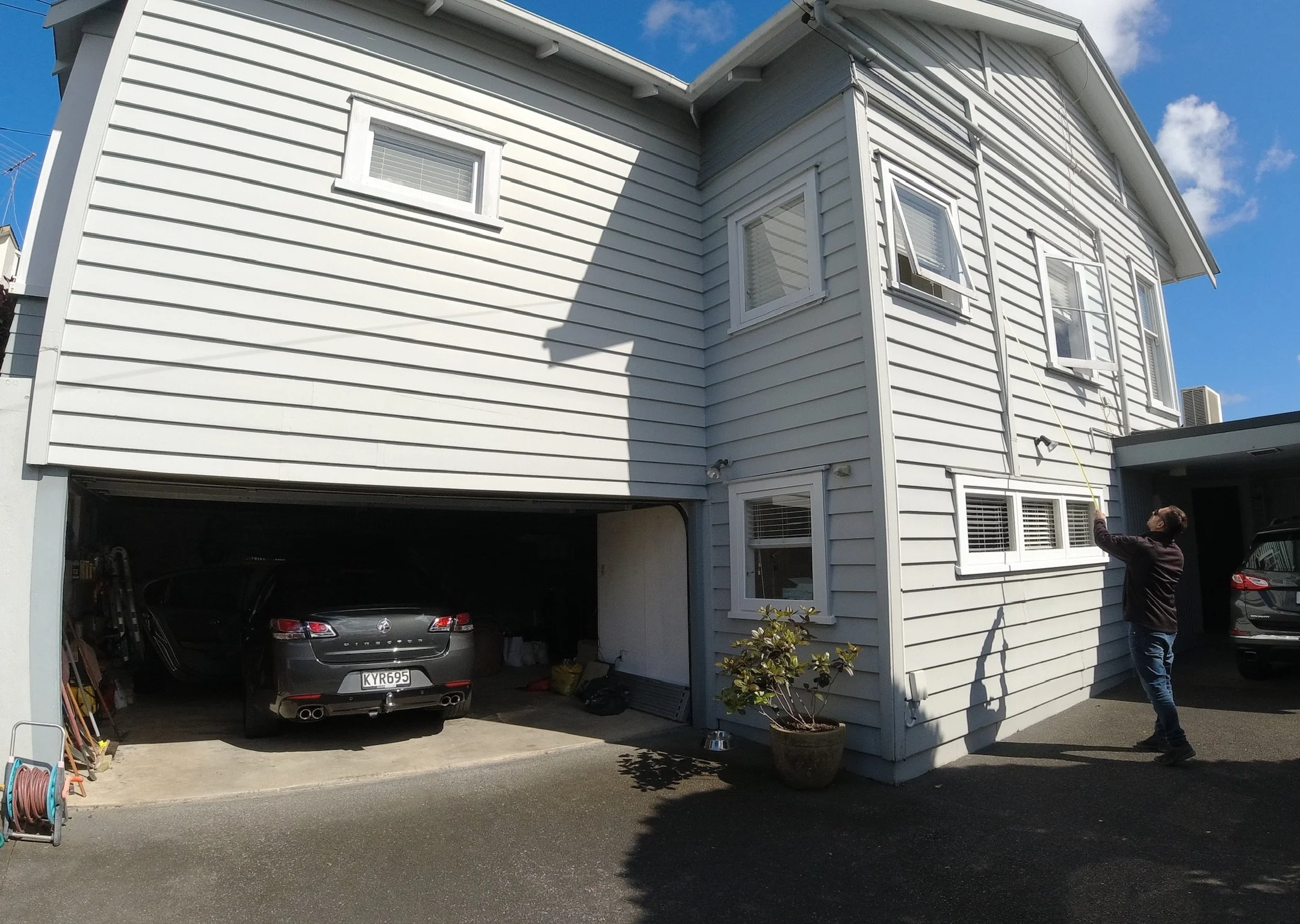 Weatherboard house before exterior restoration in Remuera