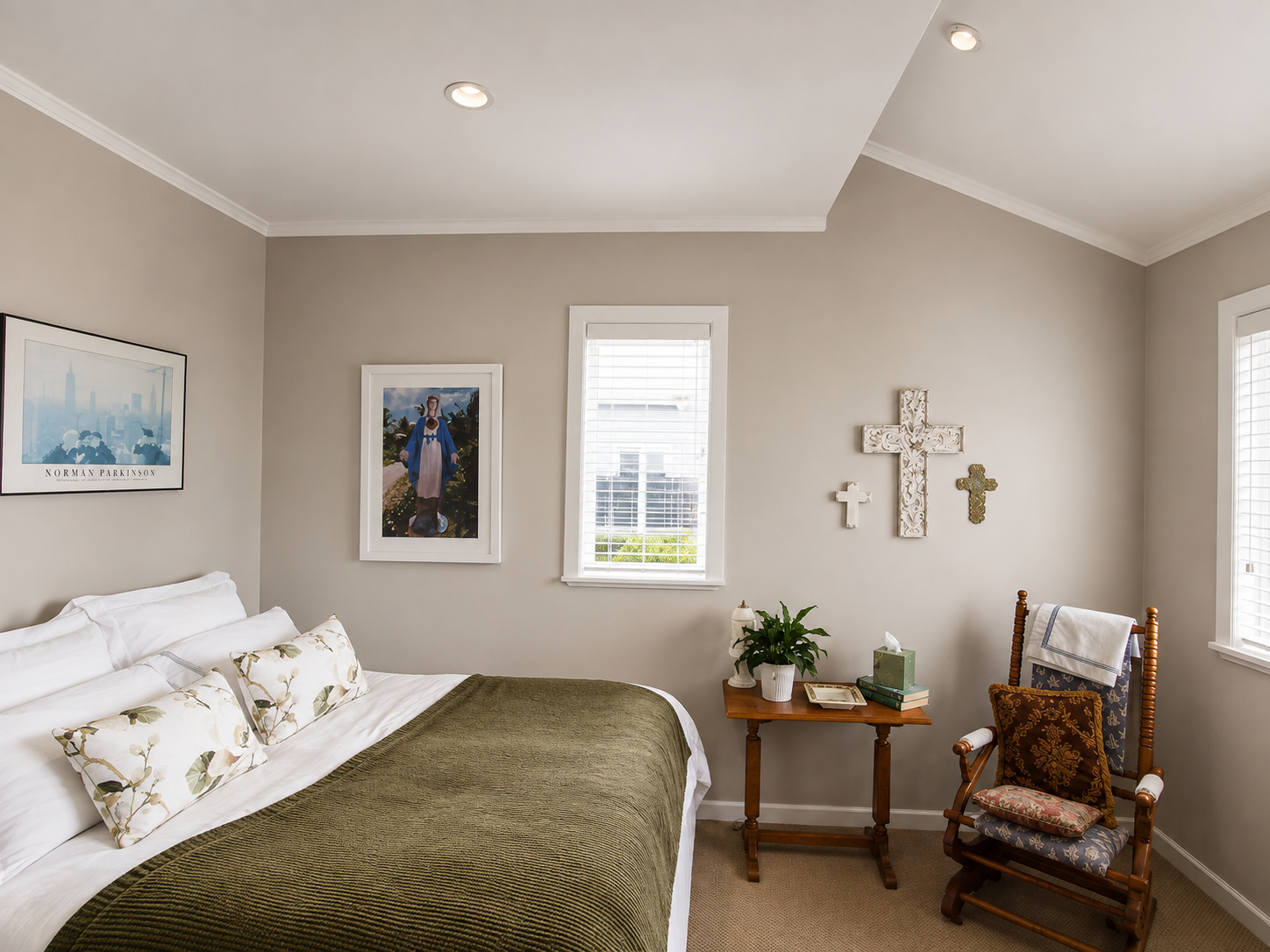 Finished interior bedroom painting in Mt Eden Auckland