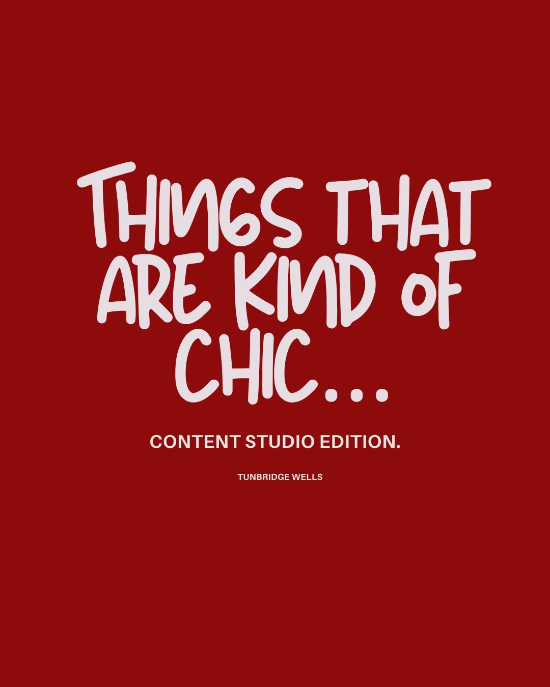 Your business deserves good content 🎥 

~ content studio based in Tunbridge Wells, Kent.