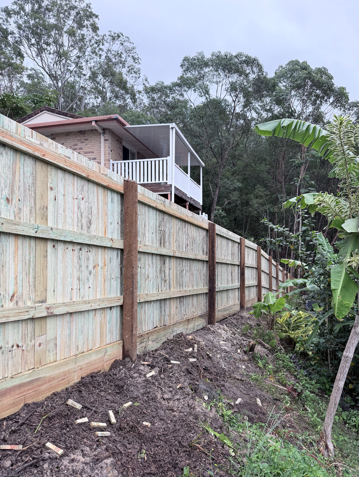 timber fencing and sleepers built in robina