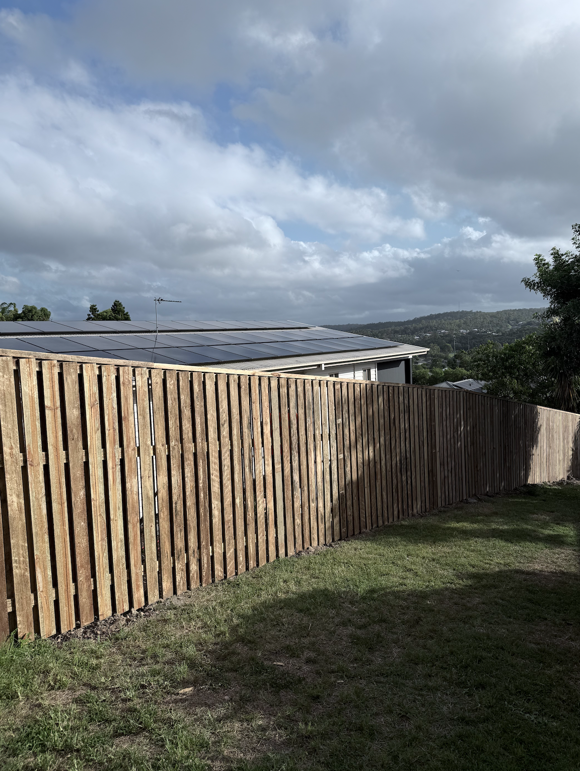 timber fence built in pacific pines