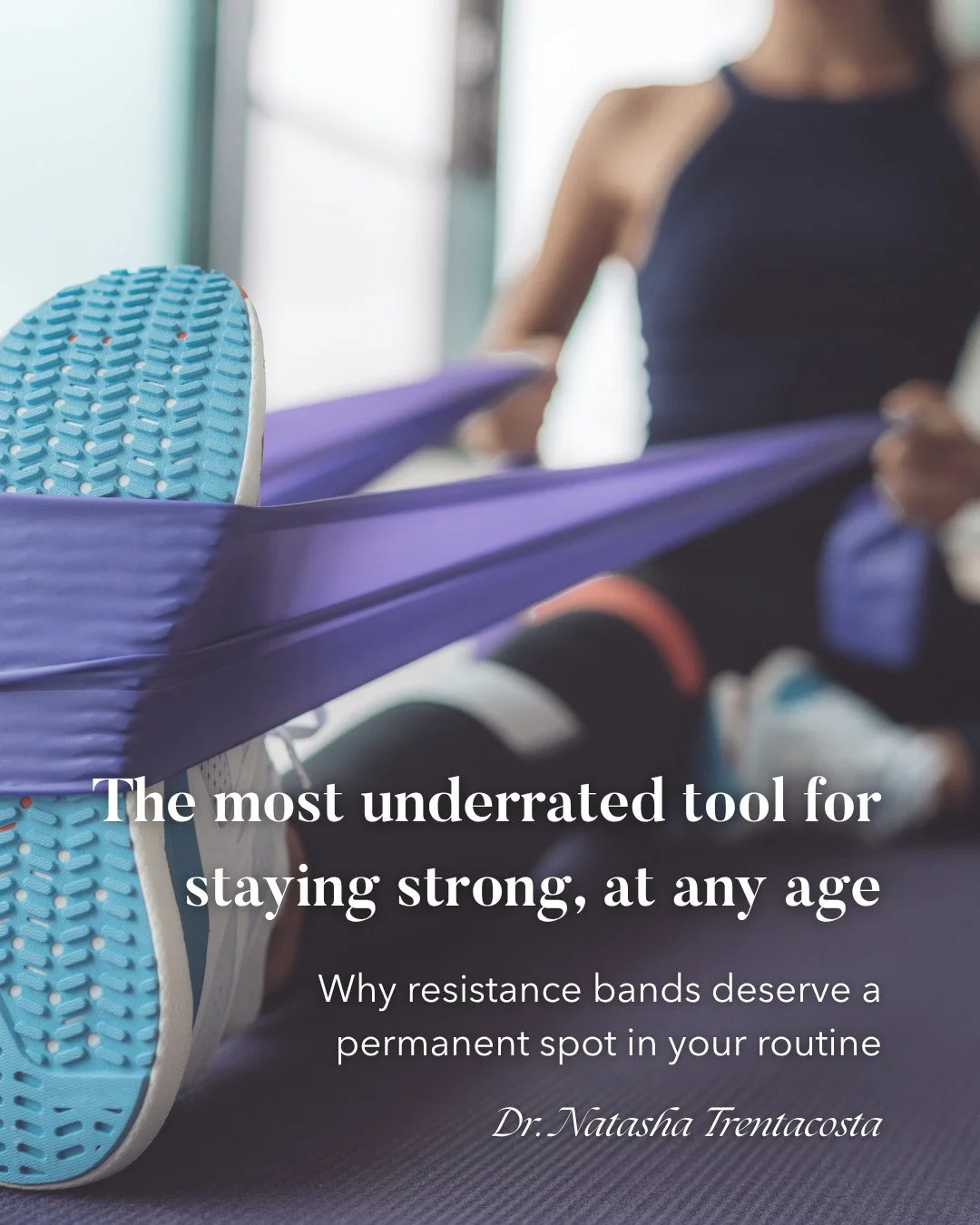 Resistance bands don't get enough credit. No heavy loading, no impact on your joints, and they still build real strength.⁠
⁠
I recommend them to patients recovering from injury and to patients who've never touched a weight before. Same tool, differen