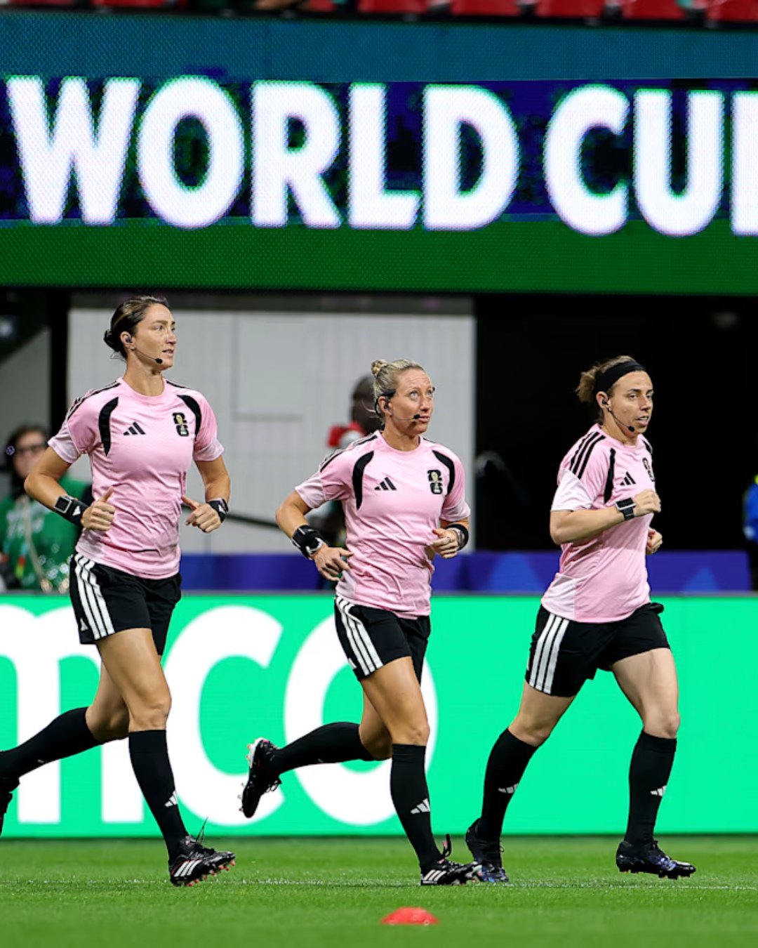With Women's Equality Day yesterday, I found myself reflecting on progress that doesn't always make headlines.⁠
⁠
On June 18, an all-female officiating team, Tori Penso, Brooke Mayo, and Kathryn Nesbitt, ran a FIFA World Cup match between Czechia and