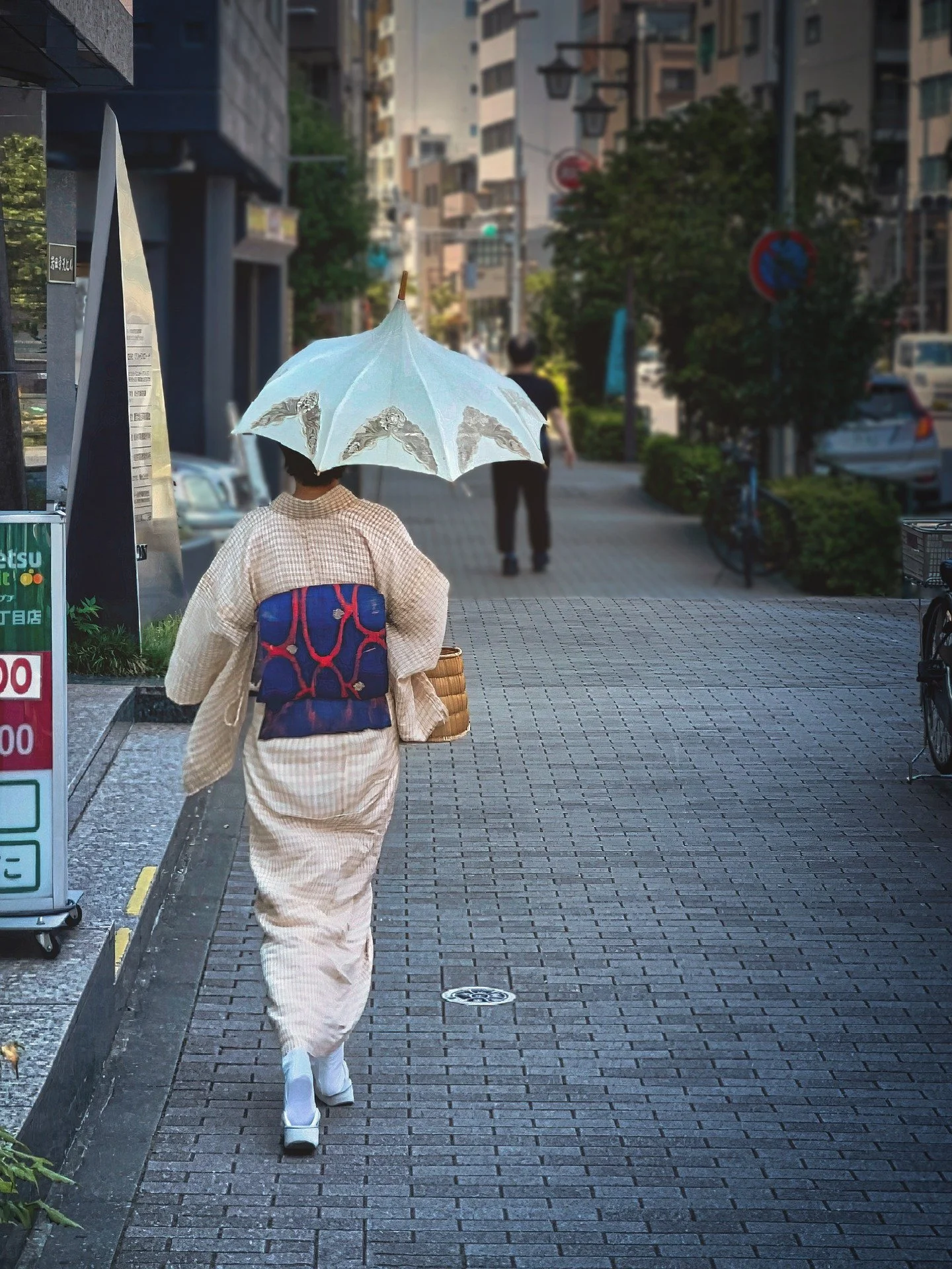 Woman shopping in Kimono Ginza Tokyo