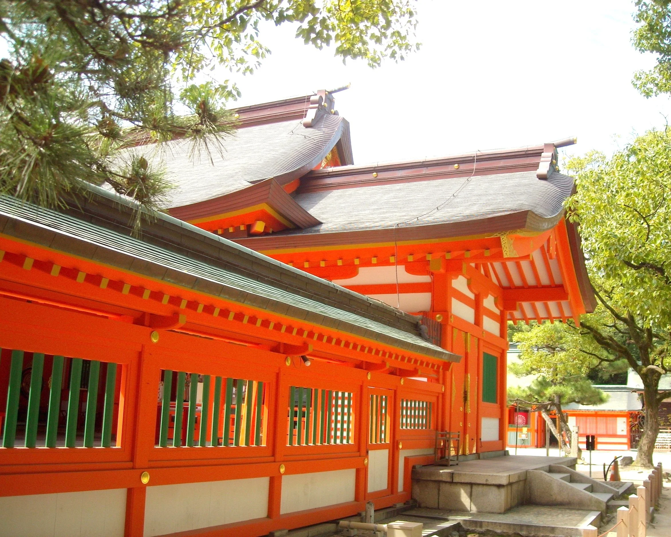 Entrance to Sumiyoshi Shrine in Fukuoka