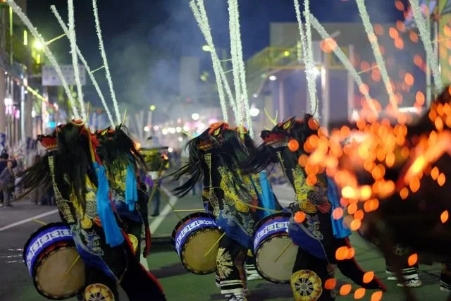 Hanamaki Festival Kamicho  Japan.