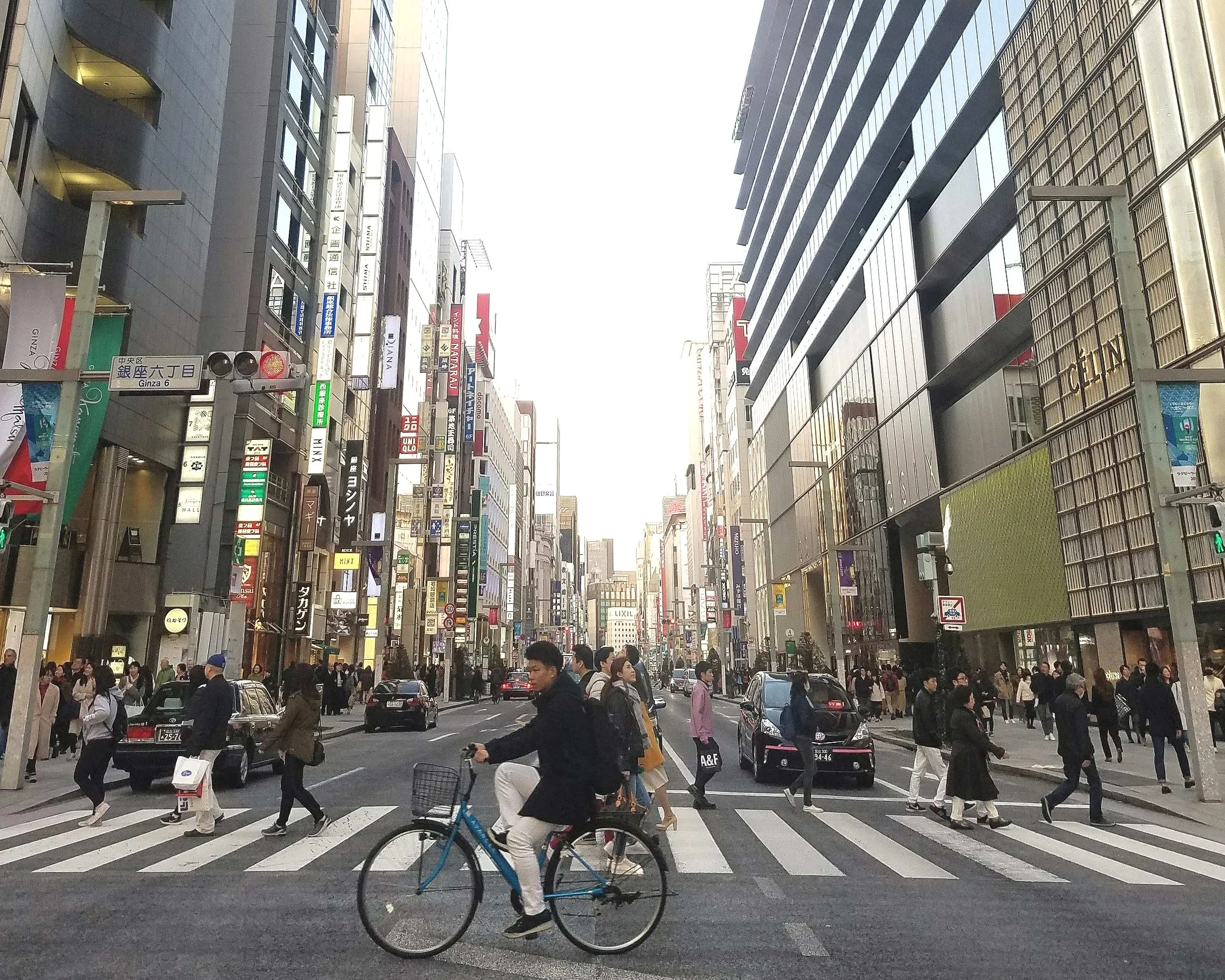 Ginza street crossing
